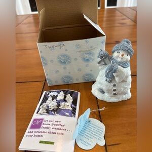 Vintage 2000 Snow Buddies Band Everest on Triangle Snowman Figurine Encore Group